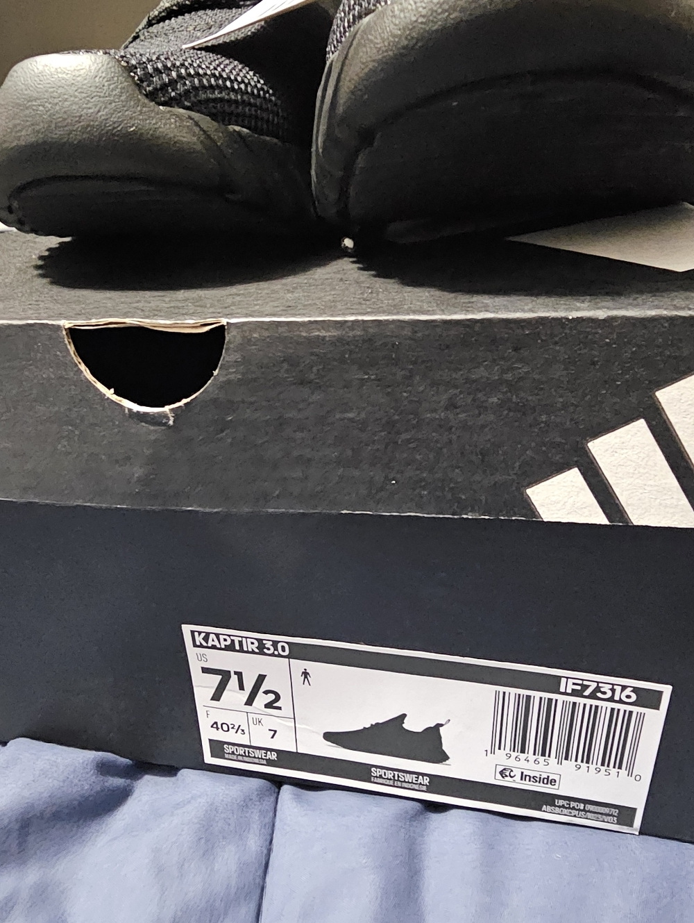 adidas men Kaptir 3.0 Shoes Size 7.5 - Picture 10 of 11